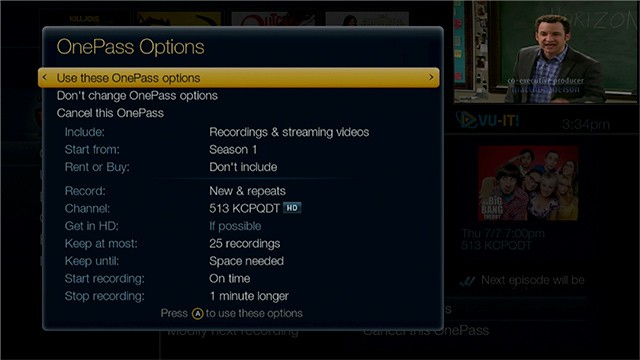 OnePass Options Preview