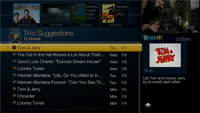 TiVo Suggestions Preview